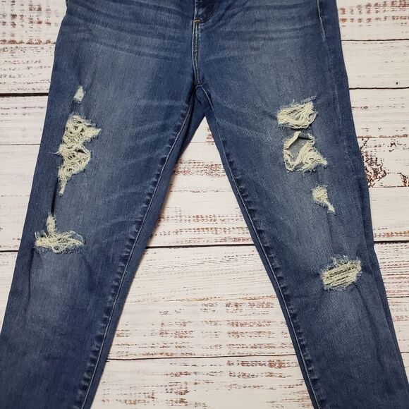 Abercrombie & Fitch Simone High Rise Super Skinny Distressing distressed Size 29 - Picture 10 of 10